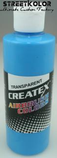 CreateX 5105 modrá svetlá transparentní airbrush barva 60ml (CreateX Transparent)