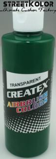 CreateX 5109 zelená tmavá transparentní airbrush barva 240ml (CreateX Transparent)