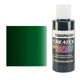 CreateX 5110 tmavá zelená transparentní airbrush barva 60ml (CreateX 5110 Transparent Forest Green)