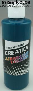 CreateX 5111 modrá aqua transparentní airbrush barva 60ml (CreateX Transparent)
