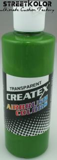 CreateX 5115 zelená transparentní airbrush barva 240ml (CreateX Transparent)