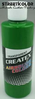 CreateX 5116 zelená transparentní airbrush barva 240ml (CreateX Transparent)