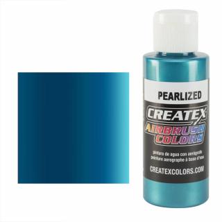CreateX 5303 Tyrkysová Perleťová airbrush barva 60ml (CREATEX 5303 PEARLIZED TURQUOISE AIRBRUSH PAINT 2 fl. oz - 60ml)