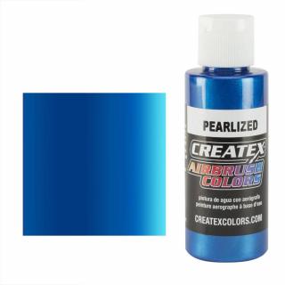 CreateX 5304 Modrá Perleťová airbrush barva 120ml (CREATEX 5304 PEARLIZED BLUE AIRBRUSH PAINT 4 fl. oz - 120ml)