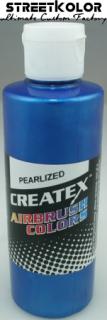 CreateX 5304 Modrá Perleťová airbrush barva 60ml (CreateX Pearlescent)