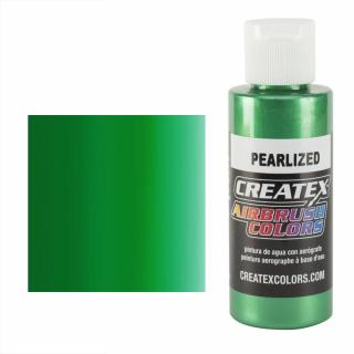 CreateX 5305 Zelená Perleťová airbrush barva 60ml (CREATEX 5305 PEARLIZED GREEN AIRBRUSH PAINT 2 fl. oz - 60ml)