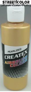 CreateX 5307 Saténově zlatá Perleťová airbrush barva 60ml (CreateX Pearlescent)