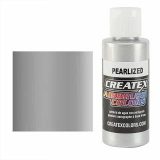 CreateX 5308 Stříbrná Perleťová airbrush barva 60ml (CREATEX 5308 PEARLIZED SILVER AIRBRUSH PAINT 2 fl. oz - 60ml)