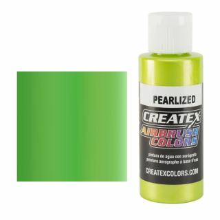 CreateX 5313 Limetková Perleťová airbrush barva 60ml (CREATEX 5313 LIME GREEN PEARLIZED AIRBRUSH PAINT 2 fl. oz - 60ml)