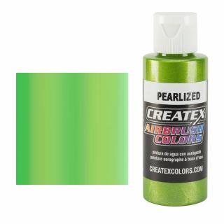 CreateX 5317 Zelená Perleťová airbrush barva 120ml (CREATEX 5317 LIME ICE GREEN PEARLIZED AIRBRUSH PAINT 4 fl. oz - 120ml)