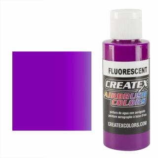 CreateX 5401 Fialová Fluorescenční airbrush barva 60ml  (CREATEX 5401 FLUORESCENT VIOLET 2 fl. oz - 60ml)