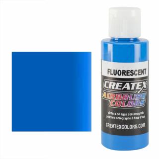 CreateX 5403 Modrá Fluorescenční airbrush barva 60ml  (CREATEX 5403 FLUORESCENT AIRBRUSH PAINT 2 fl. oz - 60ml)