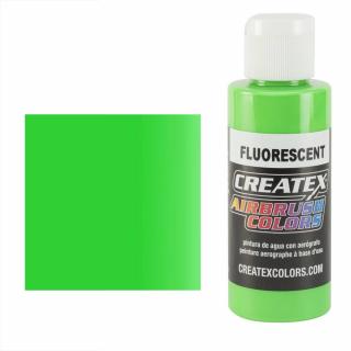 CreateX 5404 Zelená Fluorescenční airbrush barva 60ml  (CREATEX 5404 FLUORESCENT GREEN AIRBRUSH PAINT 2 fl. oz - 60ml)