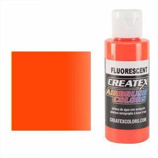 CreateX 5409 Oranžová Fluorescenční airbrush barva 60ml  (CREATEX 5409 FLUORESCENT ORANGE AIRBRUSH PAINT 2 fl. oz - 60ml)