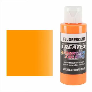 CreateX 5410 Oranžová Fluorescenční airbrush barva 60ml  (CREATEX 5410 FLUORESCENT SUNBURST AIRBUSH PAINT 2 fl. oz - 60ml)