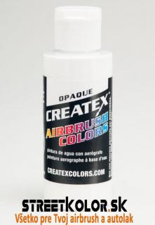 CreateX Bíla 5212 neprůhledná 60ml airbrush barva (CreateX Opaque)