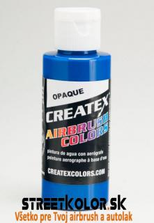 CreateX Modrá 5201 neprůhledná 480ml airbrush barva (CreateX Opaque)