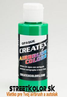 CreateX Zelená 5205 Světlá neprůhledná 240ml airbrush barva (CreateX Opaque)