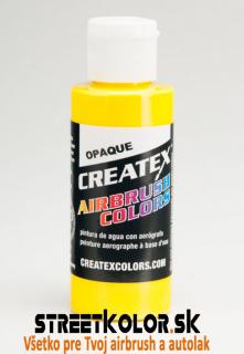 CreateX Žlutá 5204 neprůhledná 60ml airbrush barva (CreateX Opaque)