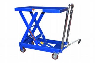 Dílenský vozík nůžkový, nosnost: 250kg, výška zdvihu: 75cm