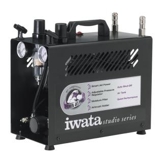 Dvojvalcový airbrush kompresor Iwata IS-975 POWER JET PRO (Aibrush kompresor IWATA)