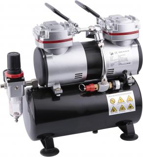 Dvouválcový airbrush kompresor FENGDA ® AS-196 (FENGDA AS-196, 35-40l/min., 49dB)