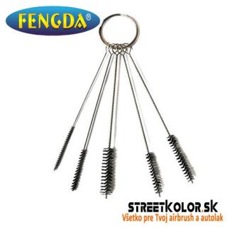 Fengda BD-430 5 dílná čistící sada kartáčků na čištění airbrush pistolí
