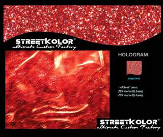 Hologram Červený světlý, 100 gramů, 200 mikronů=0,2mm (200 micro)
