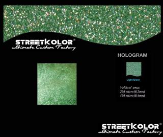 Hologram Zelený světlý, 50 gramů, 200 mikronů=0,2mm (200 micro)