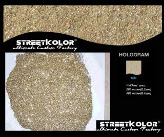 Hologram Zlatý světlý, 50 gramů, 400 mikronů=0,4mm (400 micro)