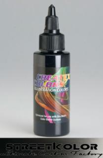 Ilustrační Černá airbrush barva CreateX 30 ml (by CreateX)
