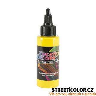 Ilustrační Neprůhledná žlutá airbrush barva CreateX 30 ml (by CreateX)