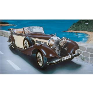 Italeri MERCEDES BENZ 540K Model Set auta 1:24, ??? dielov (MERCEDES BENZ 540K PLASTIC MODEL 1:24, Model No.: 3701)
