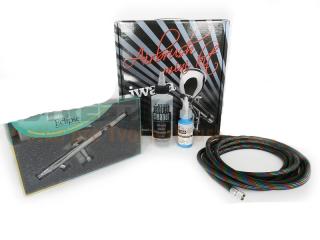 Iwata Eclipse HP-CS 0,35mm airbrush pistoli v startovacím setu (AKES002 IWATA Eclipse Starter Kit CS)