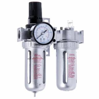 Jednotka úpravy vzduchu, vnitřní závit:1/2&quot; - regulátor, filtr, olejovač, 5µm