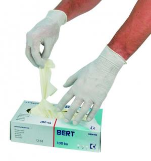 Latexové rukavice pro lakovny, Velikost: 7-S, 100 kusů