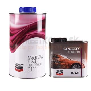Lechler Macrofan Flash 01111 rychlý lesklý lak, 1L + 0,5L tužidla + ředidlo