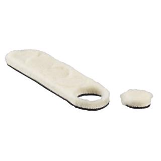 Leštící kotouče z krátkosrsté jehněčí kůže KOLORTECH SUPERPOLISH, 5 kusů, Ø17 mm (KOLORTECH SUPERPOLISH SHORT HAIR WOOL PAD (LAMMFELL POLIERSCHREIBE), 5x Ø17 mm)