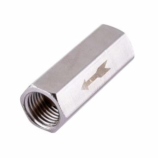 Lineární zpětný ventil 1/4&quot; - 1/4&quot; pro kompresory a vzduchová potrubí