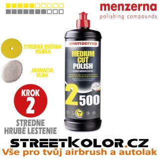 Menzerna 2500, střední leštící pasta, 1000ml