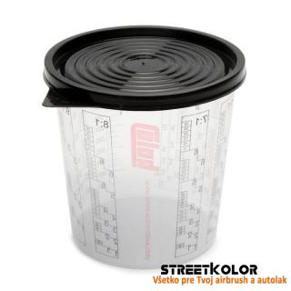 Míchací pohár s víčkem Colad, Objem: 1400 ml - Pro míchání barev a laků (COLAD 1400)