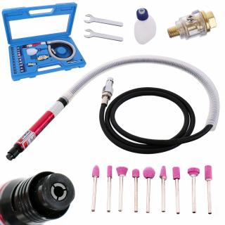 Mikro pneumatická bruska a gravírovačka ROTAKE RT-1211K2, Spotřeba: pouhých 55l/ (ROTAKE MICRO AIR DIE GRINDER with 3mm COLLET)