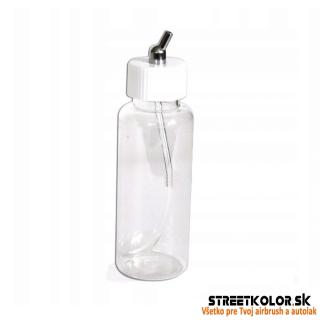 Nádobka / Lahvička plastová HS-P9, 80 ml pro airbrush pistole, 75 ° úhel