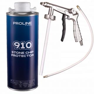 Ochrana podvozků a karosérií PROLINE 910 - bílý 1 kg + stříkací pistole PS-6 (PROLINE 910 STONE CHIP PROTECTOR WHITE + UNDERCOATING GUN)