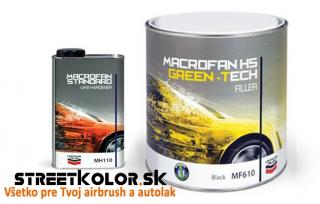 Plnič černý Lechler GREEN-TECH MF610 Low VOC, plnič 1000 ml + 200 ml tužidla (Lechler MACROFAN HS GREEN-TECH FILLER MF610)