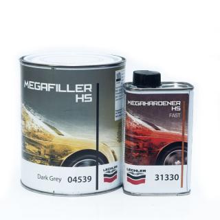 Plnič Tmaě Šedý Lechler MEGAFILLER 04539 Low VOC, plnič 1000 ml + 200 ml tužidla (Lechler MEGAFILLER HS 04539 - ihned odeslání)