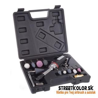 Pneumatická stopková vřetenová bruska a gravírovačka KolorTech AT-7032LBK, Kleština: 3+6mm, 90l/min./6,2bar (KOLORTECH 7032LB AIR DIE GRINDER WITH 3+6mm COLLET)