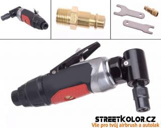 Profesionální pneumatická stopková bruska KolorTech AT-7034F 6mm, 4 rychlosti, 115l/min./6,2bar (KOLORTECH 7034F AIR ANGLE DIE GRINDER WITH 6mm COLLET)