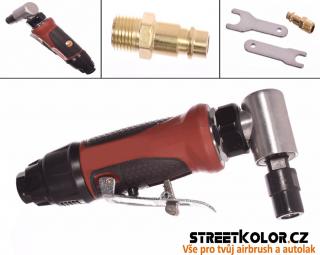 Profesionální pneumatická stopková bruska KolorTech AT-7034N 6mm, 4 rychlosti, 100l/min./6,2bar (KOLORTECH 7034N AIR ANGLE DIE GRINDER WITH 6mm COLLET)