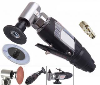 Profesionální pneumatická stopková bruska ROLOC SYSTÉM KolorTech AT-7037DM, 50mm, 4 rychlosti, upínací kleština: 6mm, 115l/min. / 6,2bar (KOLORTECH 7037DM AIR ANGLE DIE GRINDER WITH 6mm COLLET and ROLOC SYSTEM)